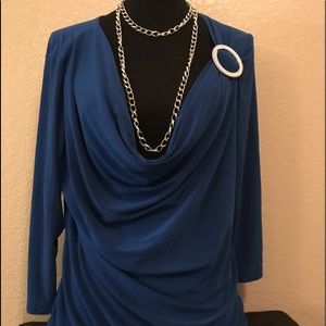 American City Wear Blue Blouse